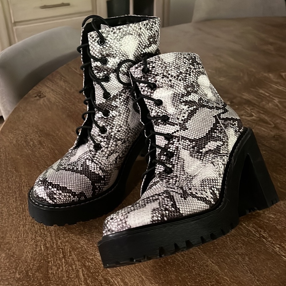 Madden Girl Snakeskin Bootie